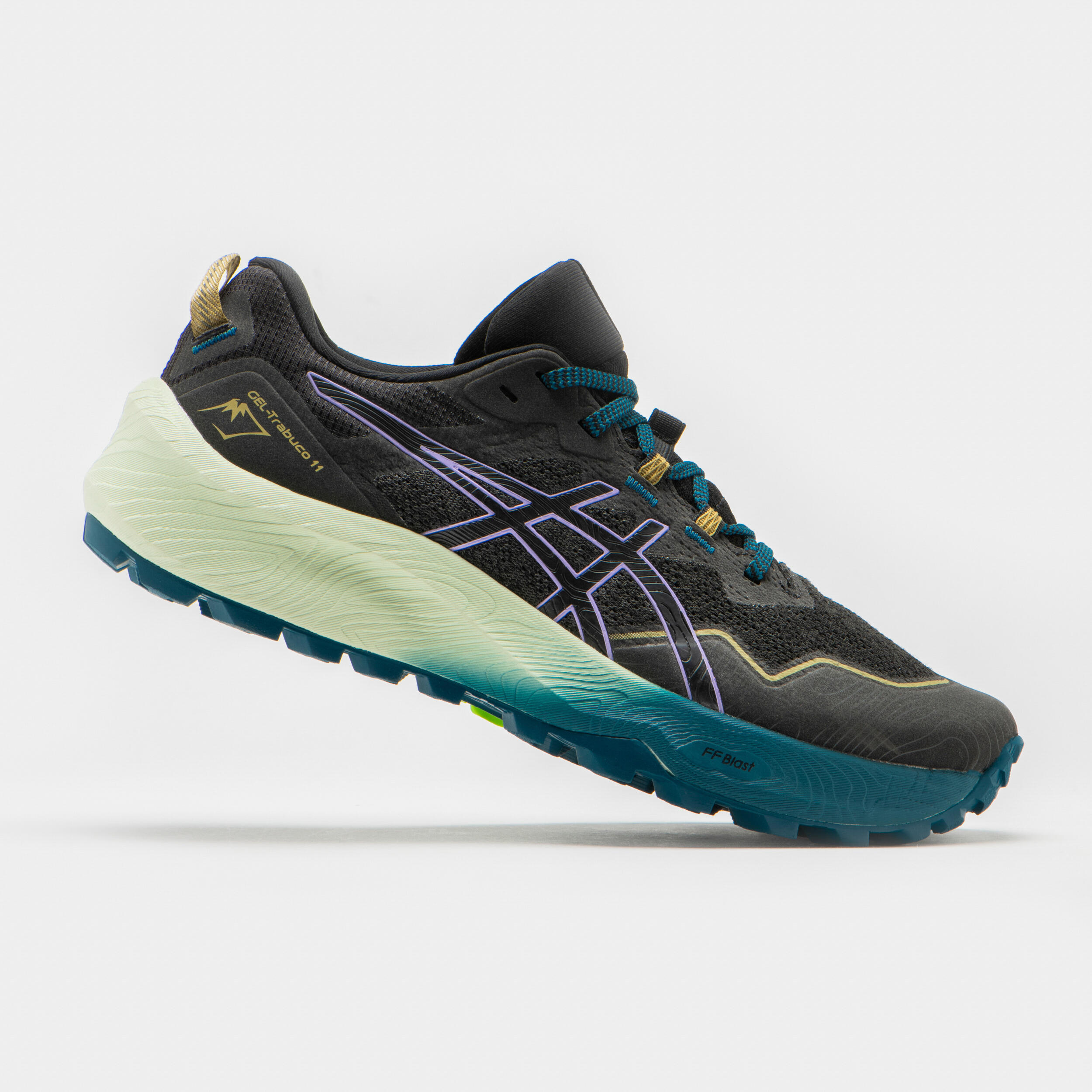 ASICS Trailschoenen voor dames Gel-Trabuco 11 zwart paars | Decathlon