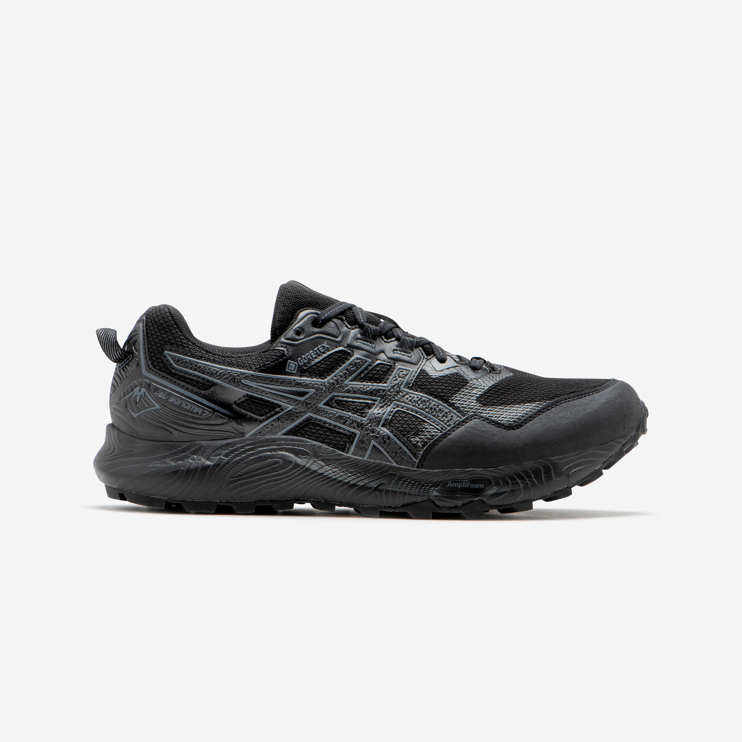 WOMEN'S ASICS GEL-SONOMA 7 GTX TRAIL RUNNING SHOES - BLACK/CARRIER GREY 5/13