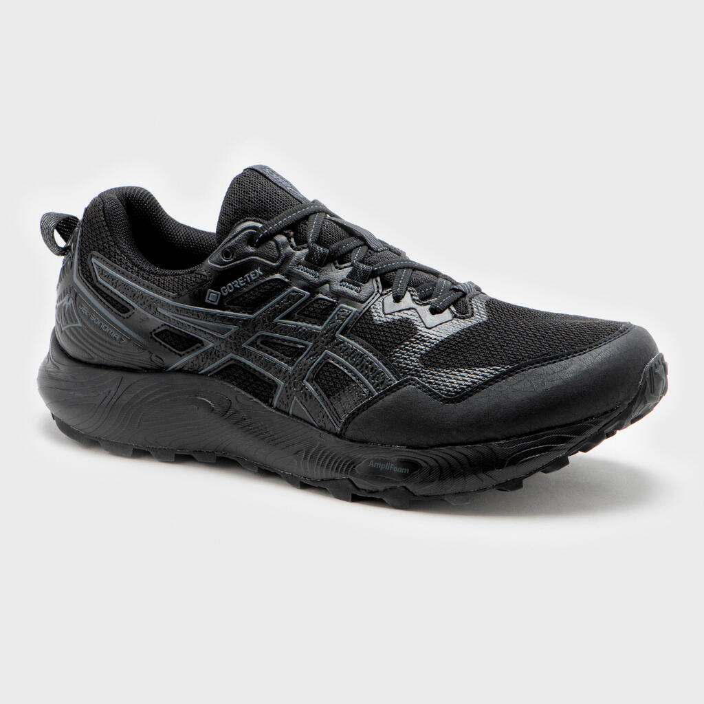 WOMEN'S ASICS GEL-SONOMA 7 GTX TRAIL RUNNING SHOES - BLACK/CARRIER GREY