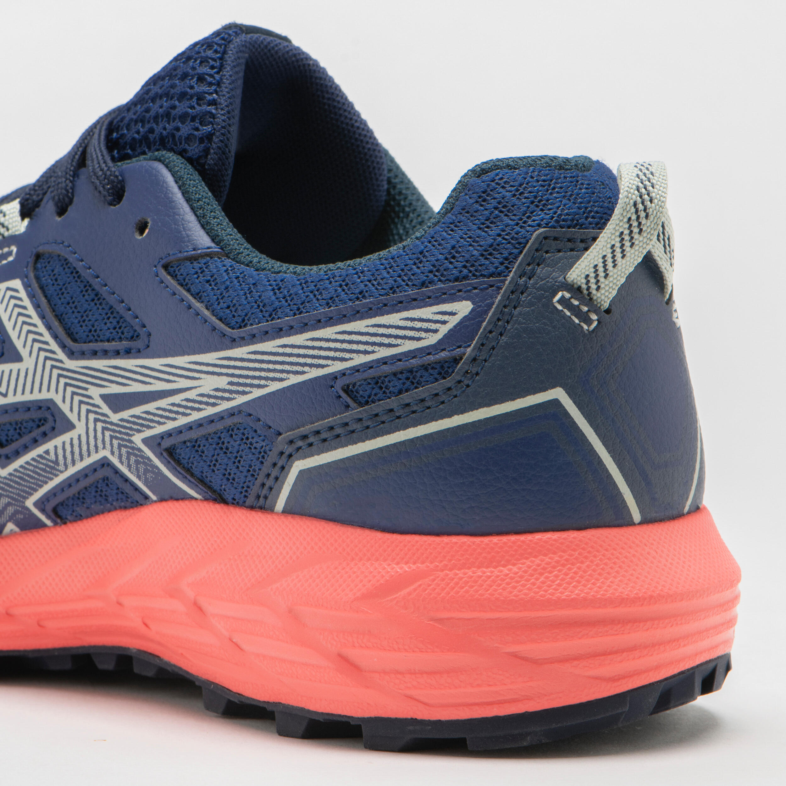 women s asics gel kanaku 5 trail running shoes indigo blue papaya