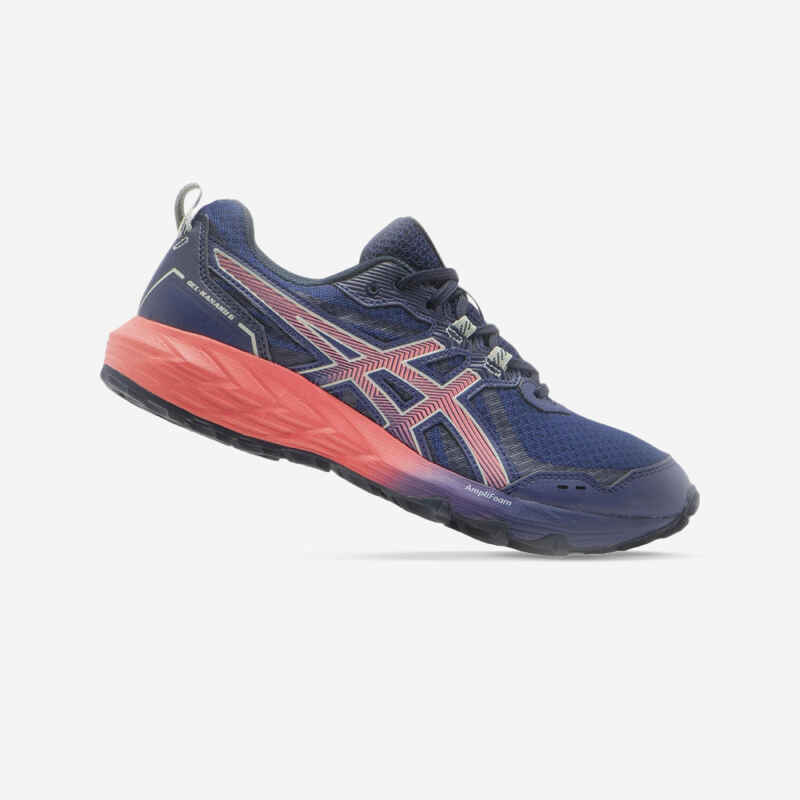Trailrunningschuhe Damen Asics - Gel-Kanaku 5 dunkelblau/orange