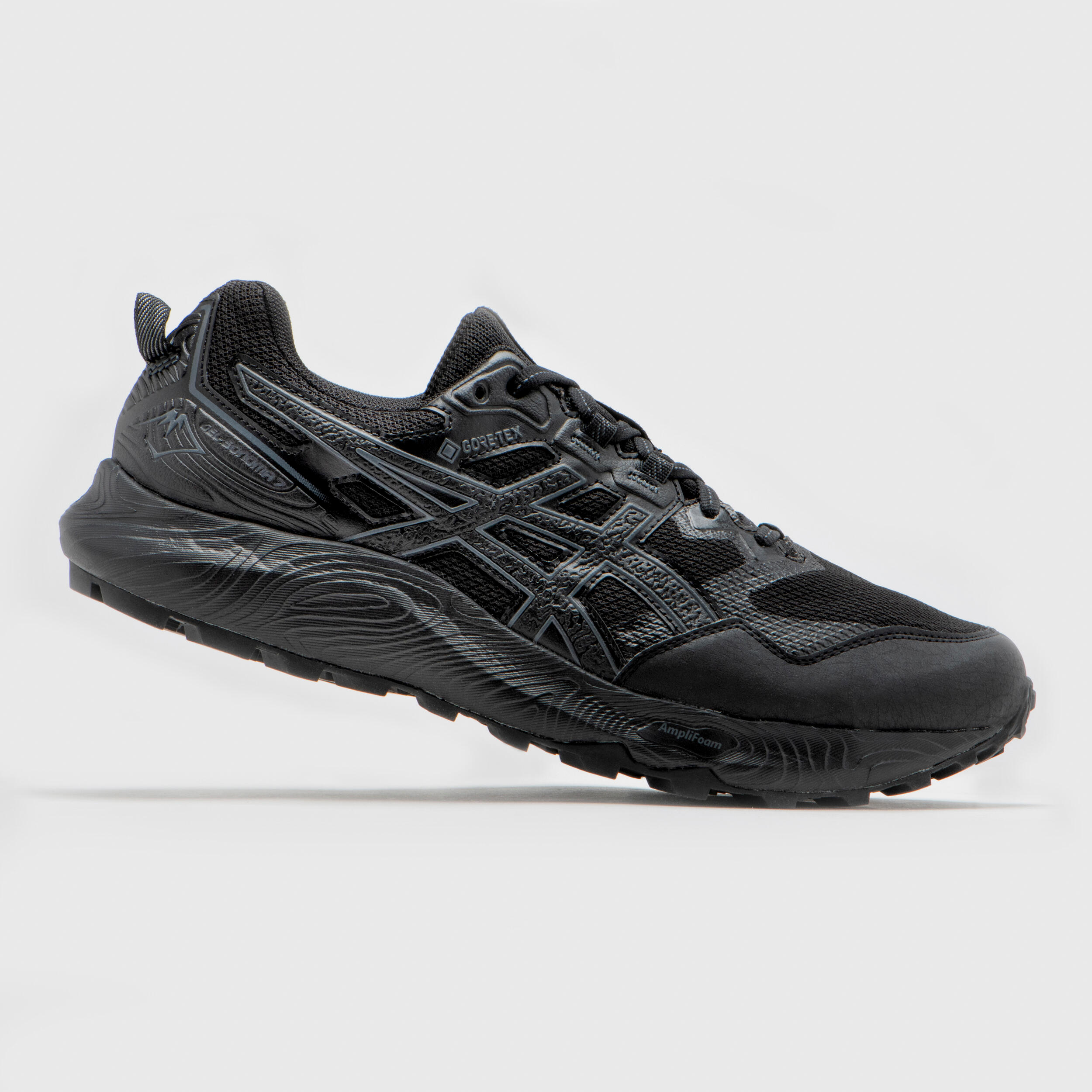 MEN'S ASICS GEL-SONOMA 7 GORE TEX TRAIL RUNNING SHOES - BLACK/CARRIER GREY 2/13