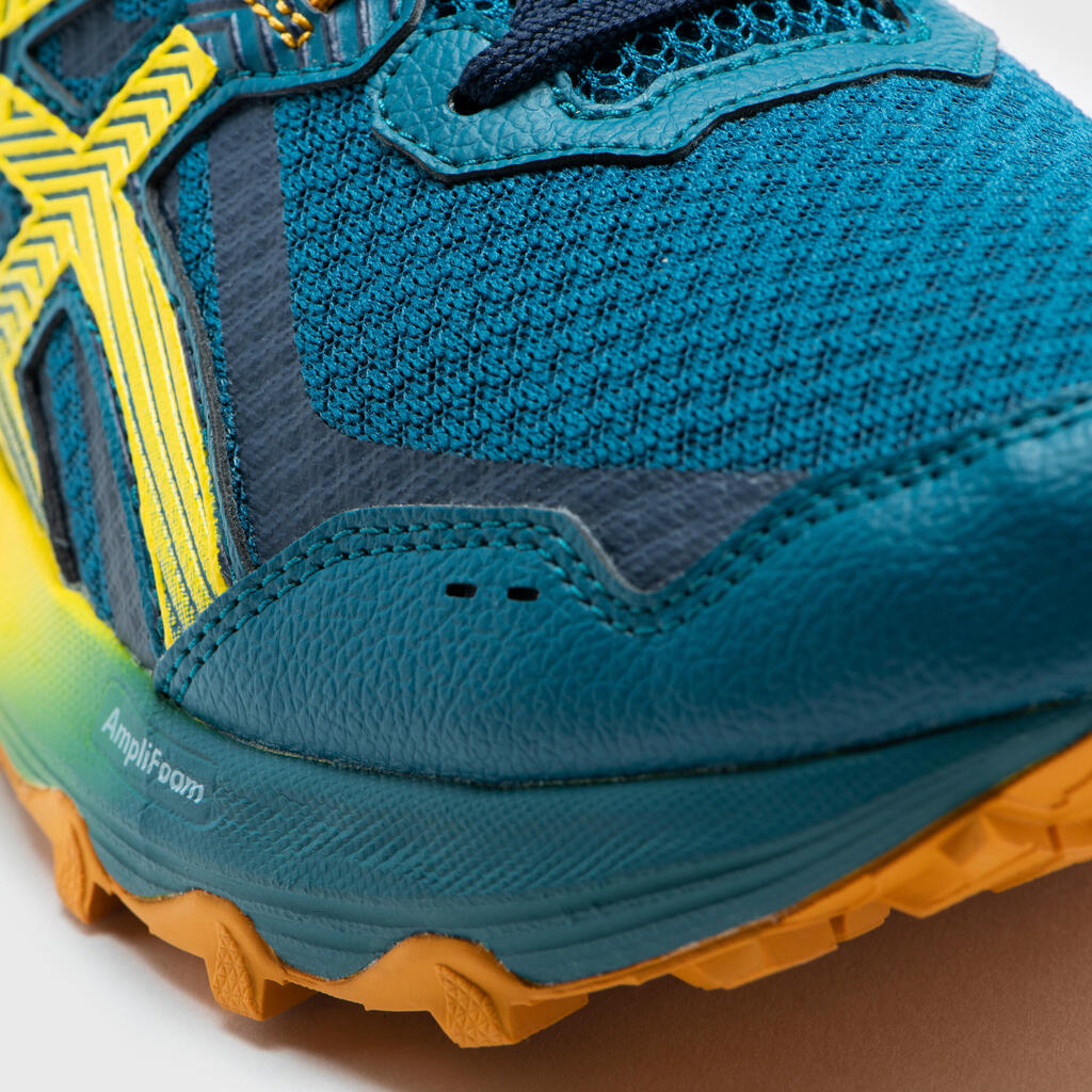 Vyriški bėgimo bekele bateliai „Asics Gel Kanaku 5“, rašalo žalsva, auksinės spalvos, mėlyni
