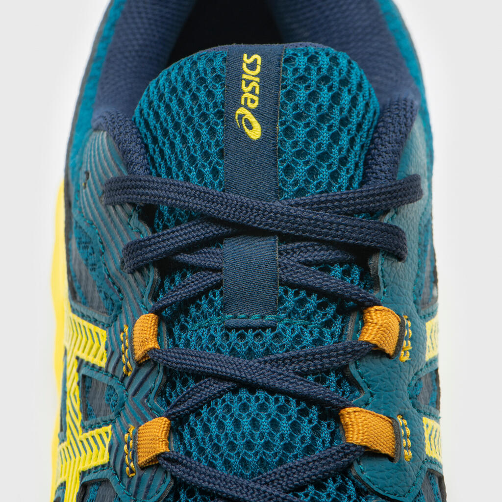 Vyriški bėgimo bekele bateliai „Asics Gel Kanaku 5“, rašalo žalsva, auksinės spalvos, mėlyni