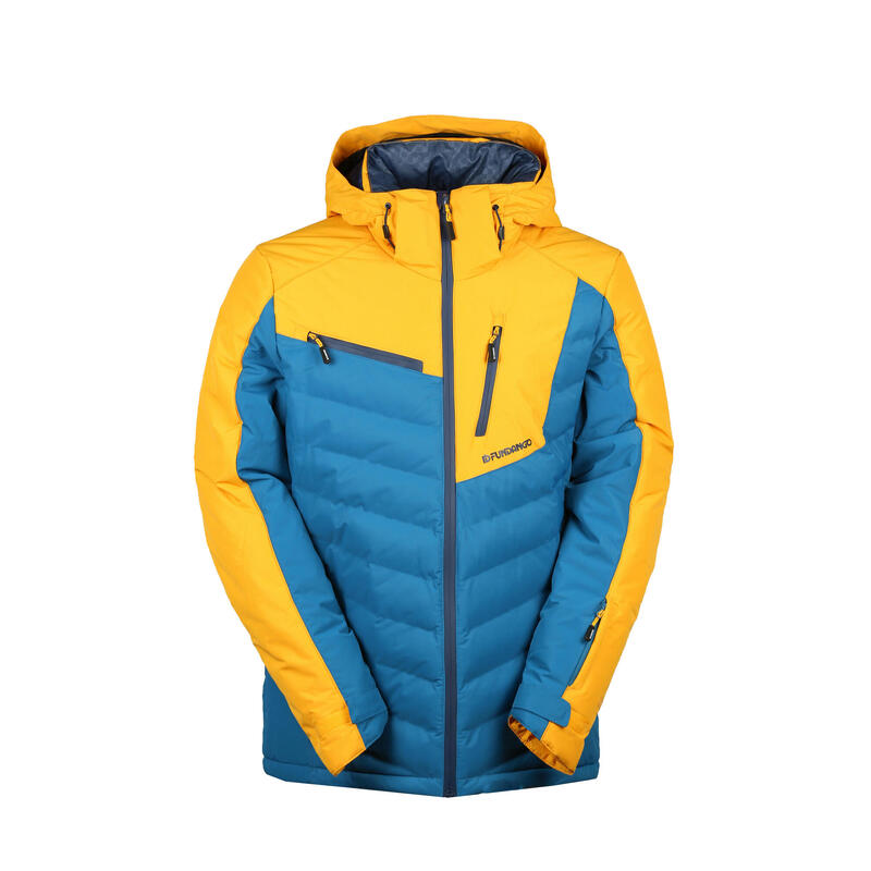 Férfi síkabát Walton padded, naracssárga, kék