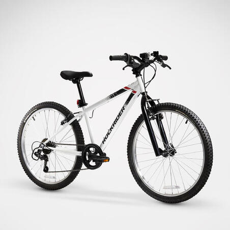 VTT ENFANT ROCKRIDER ST 100 24 POUCES 9-12 ans BLANC