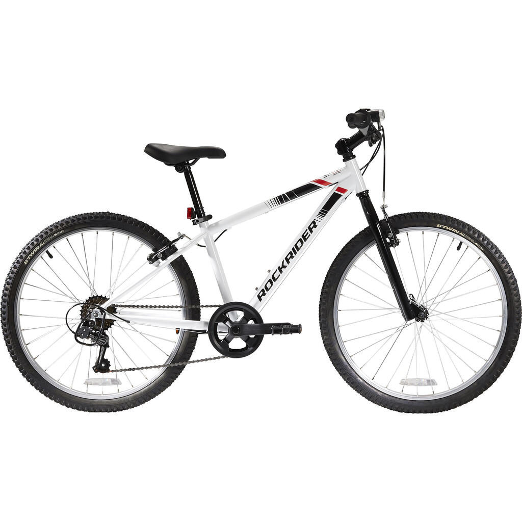 VTT ENFANT ROCKRIDER ST 100 24 POUCES 9-12 ans BLANC