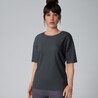 Women Gym Loose-Fit T-Shirt - Grey