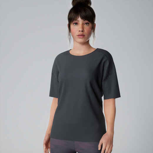 
      Women's Loose-Fit Fitness T-Shirt 520 - Grey
  