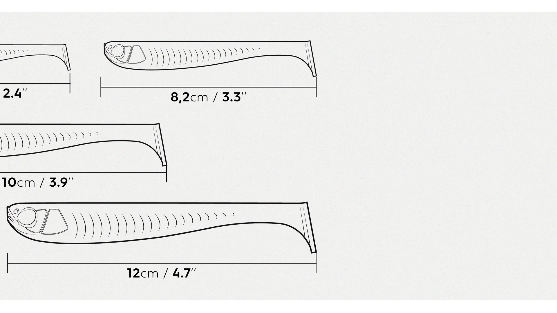 Isco artificial shad suave com aroma WXM YUBARI SHD 100 ayu