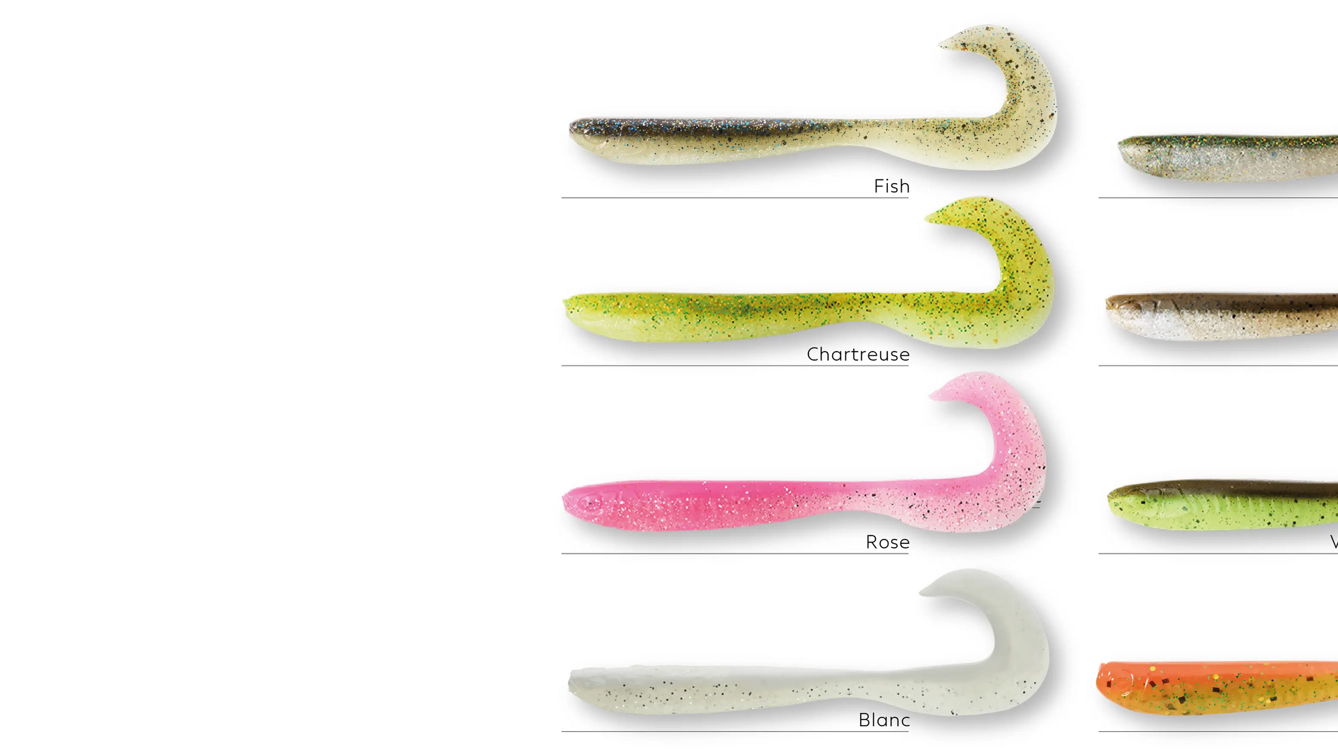 LEURRE SOUPLE VIRGULE GRUB AVEC ATTRACTANT WXM YUBARI GRB 130 CHARTREUSE  CAPERLAN