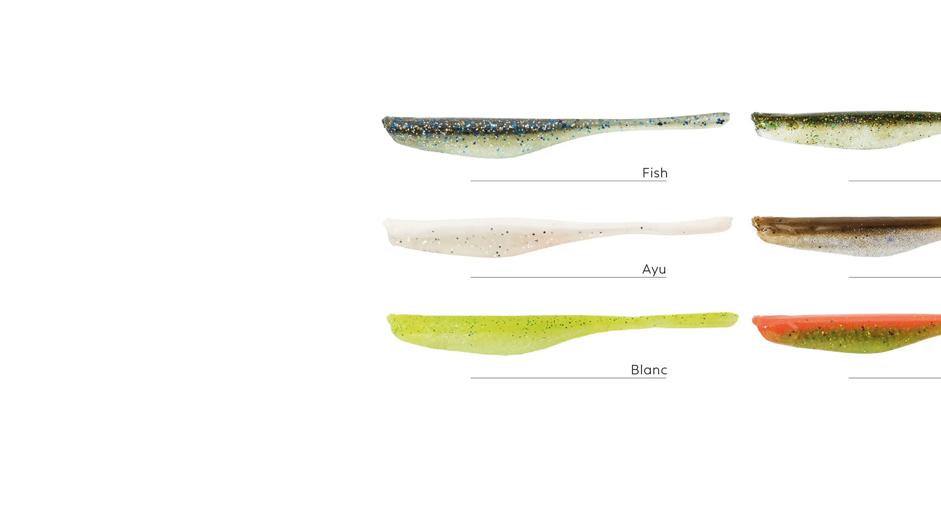 LEURRE SOUPLE FINESS AVEC ATTRACTANT WXM YUBARI FINSS 75 CHARTREUSE