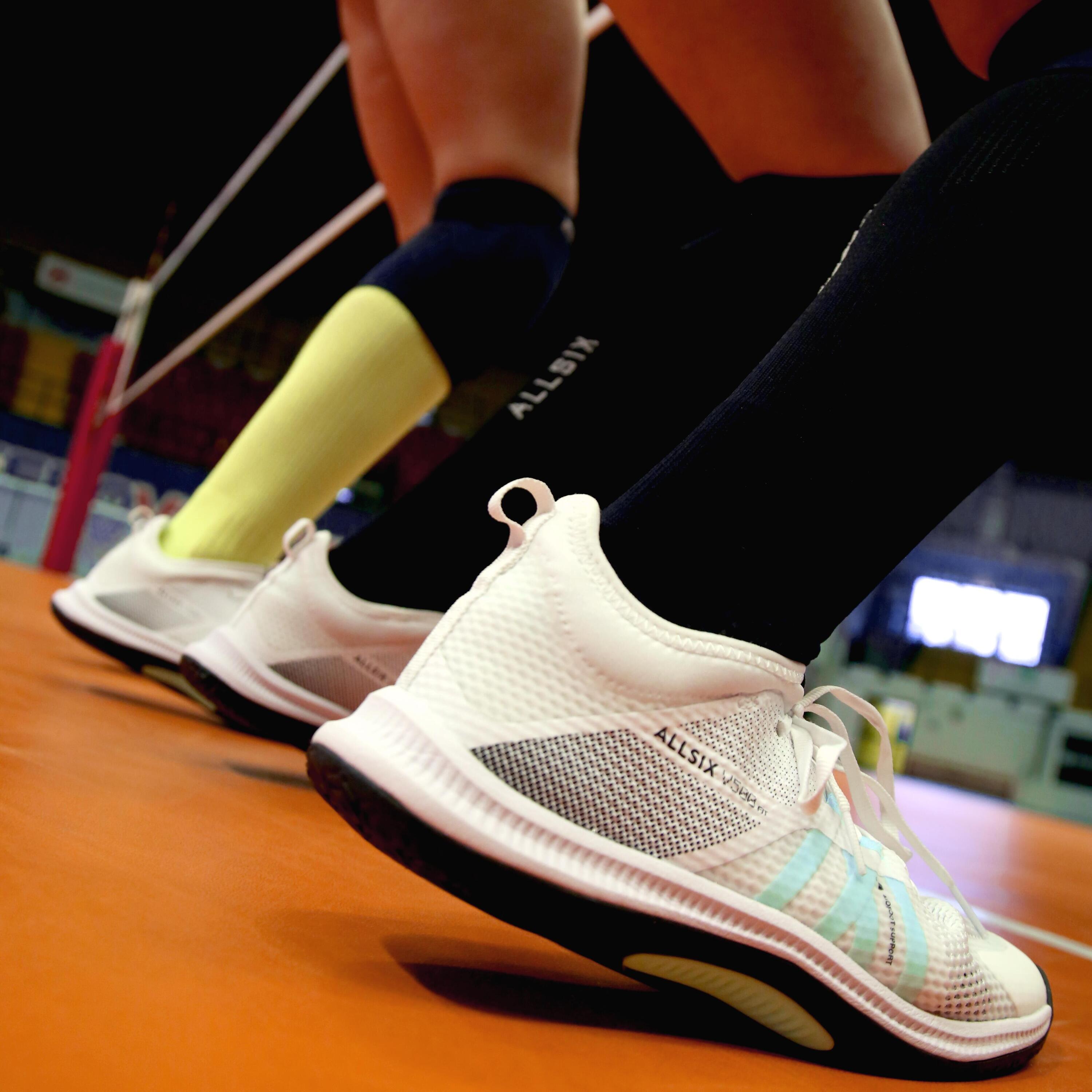 Damen/Herren Volleyball Schuh - FIT 500 weiß/grün 11/11