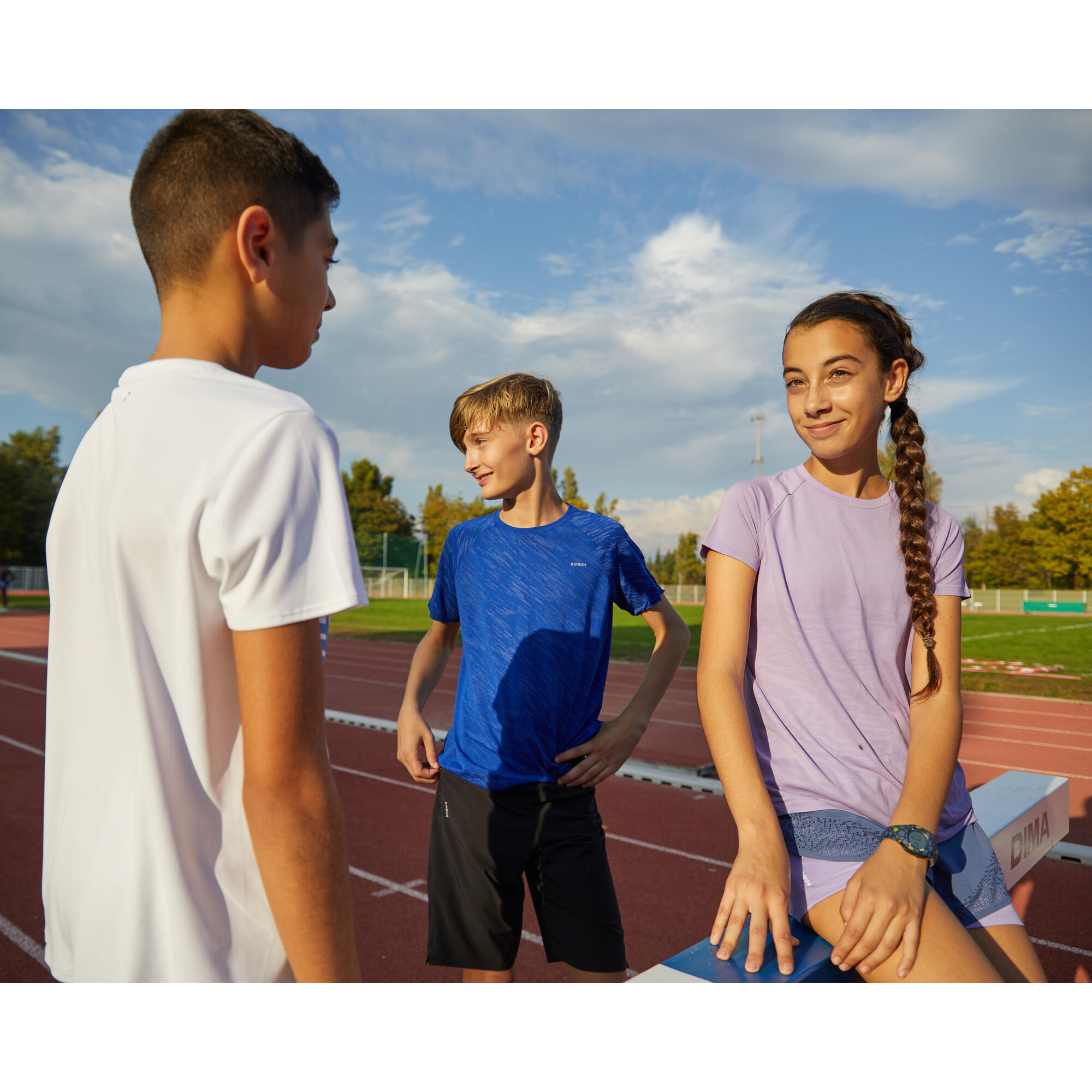 KIPRUN CARE children's seamless running T-Shirt - blue/indigo 13/13