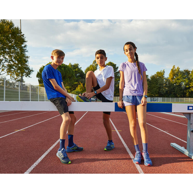 Maglia running bambino CARE seamless blu