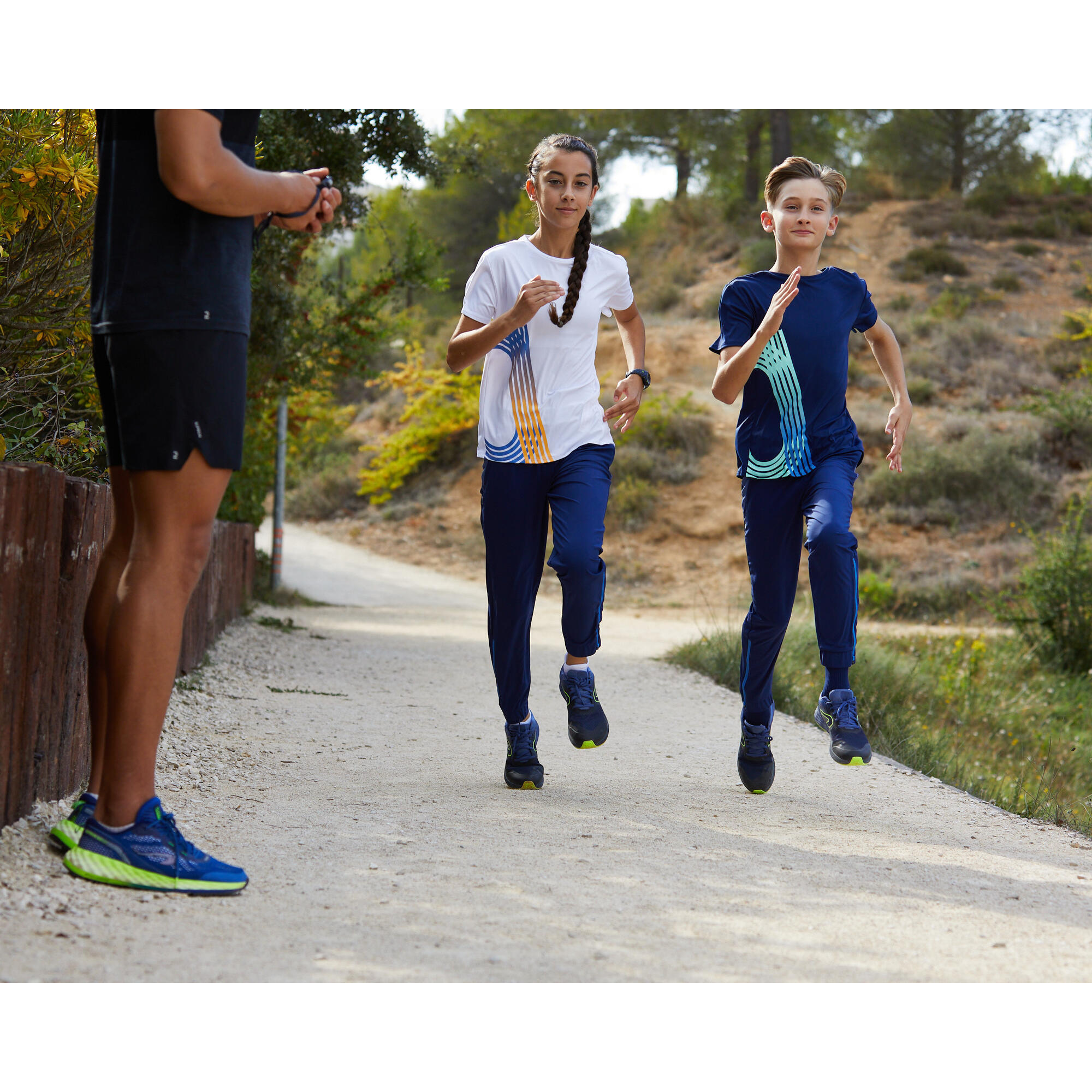 KIPRUN Maglietta da running traspirante per bambini - DRY+ bianco