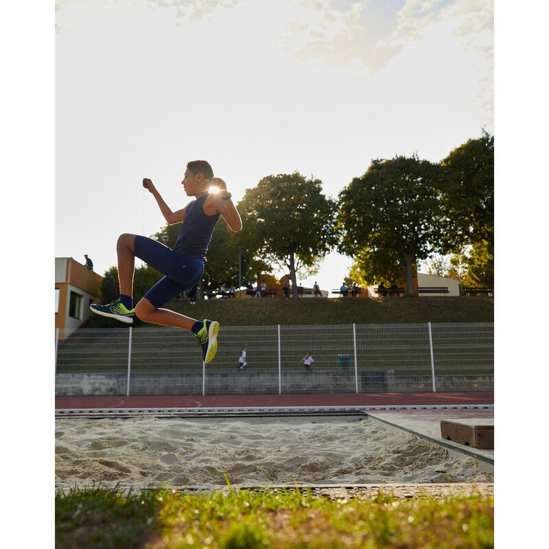 Cuissard running Enfant - KIPRUN DRY+ bleu marine bleu indigo