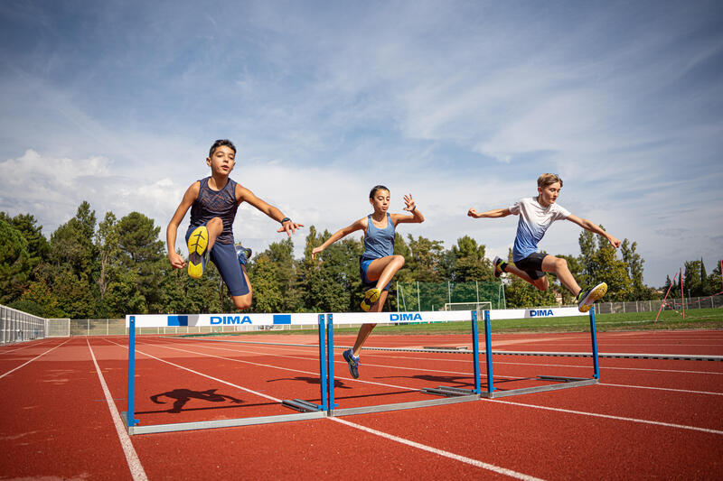 Legginsy do biegania krótkie dziecięce Kiprun Dry+.