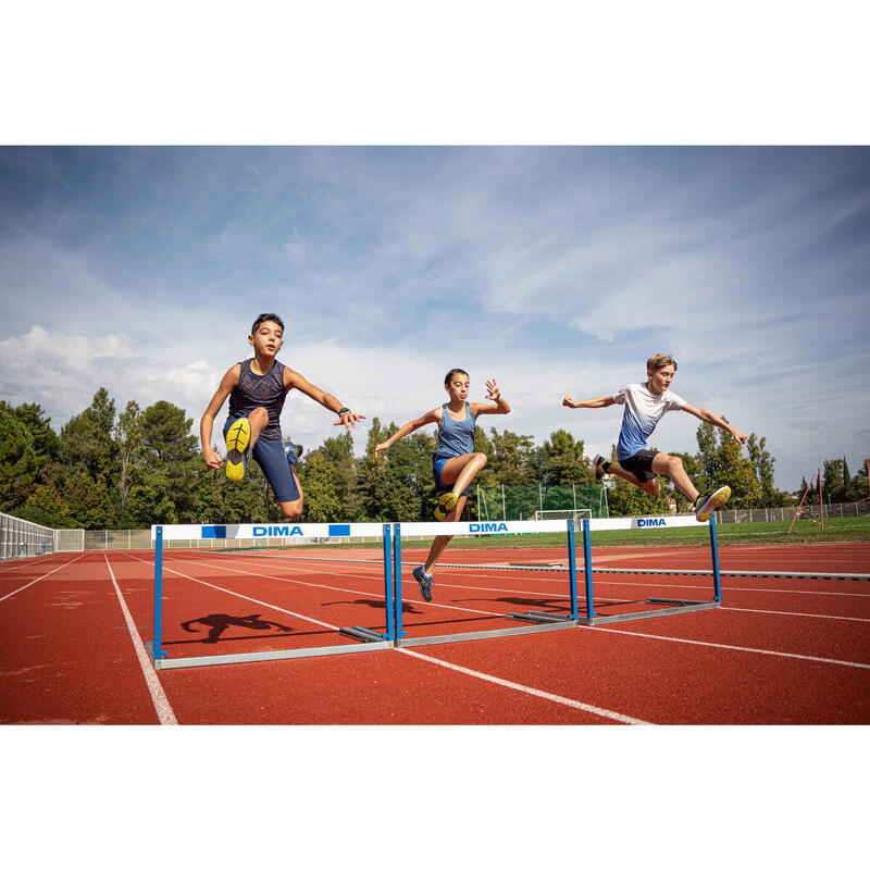 Bermudas de Corrida Criança - KIPRUN DRY+ azul marinho azul indigo