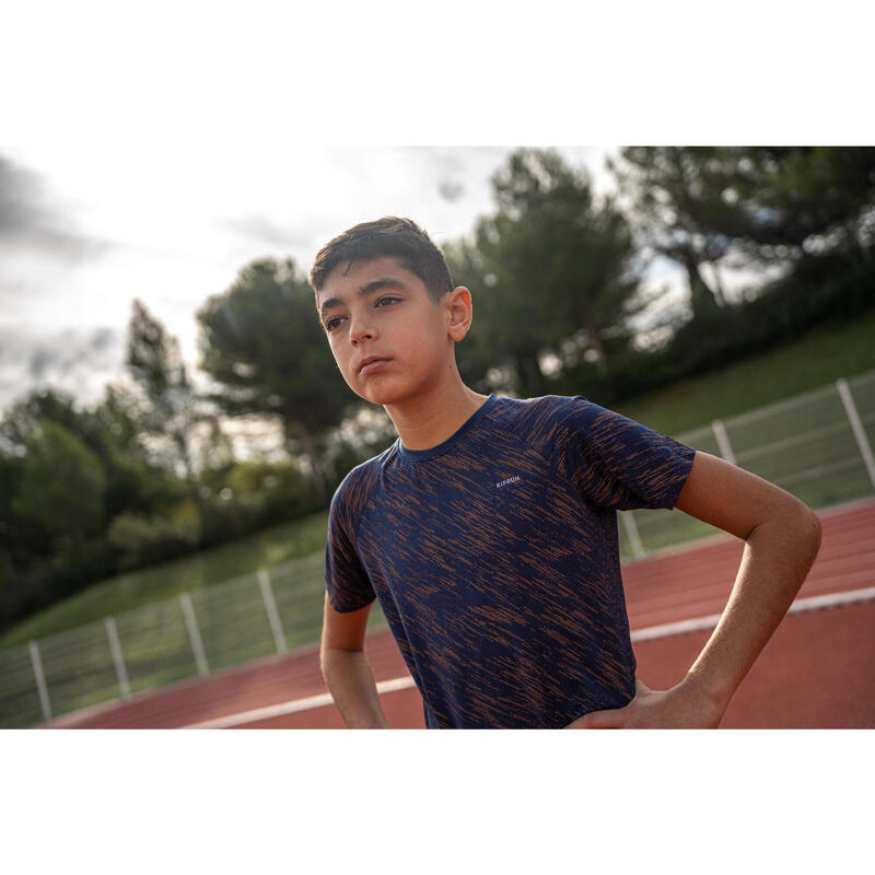 Dětské běžecké tričko bezešvé Kiprun Care