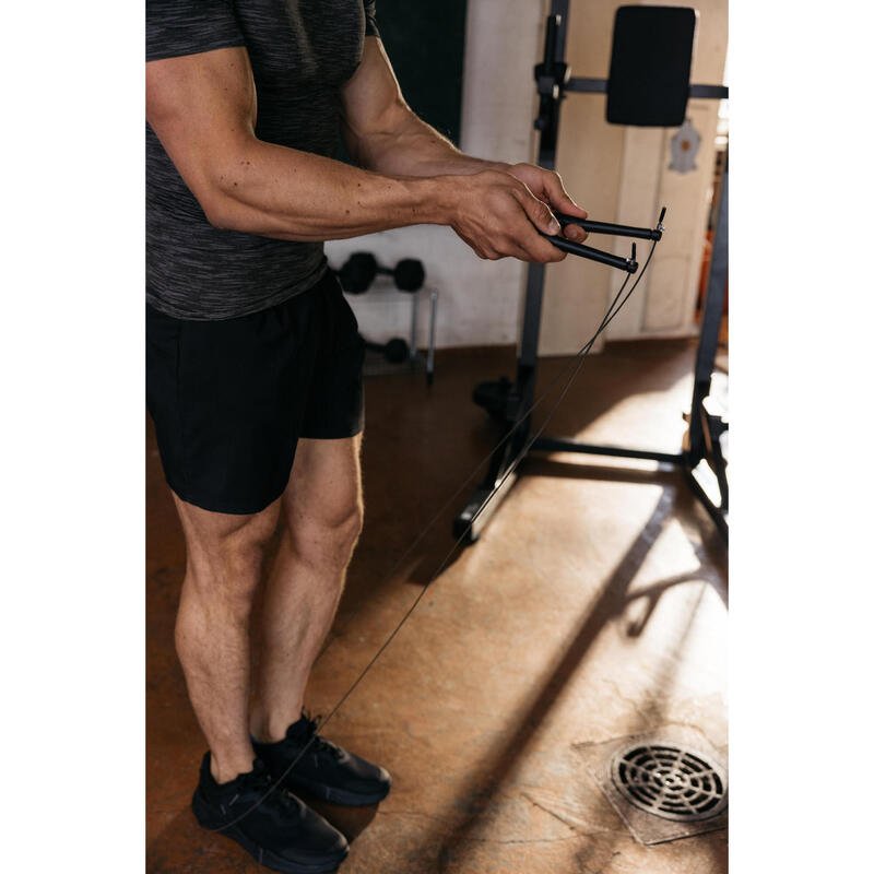 Corde à sauter de cross training vitesse - speed rope noire
