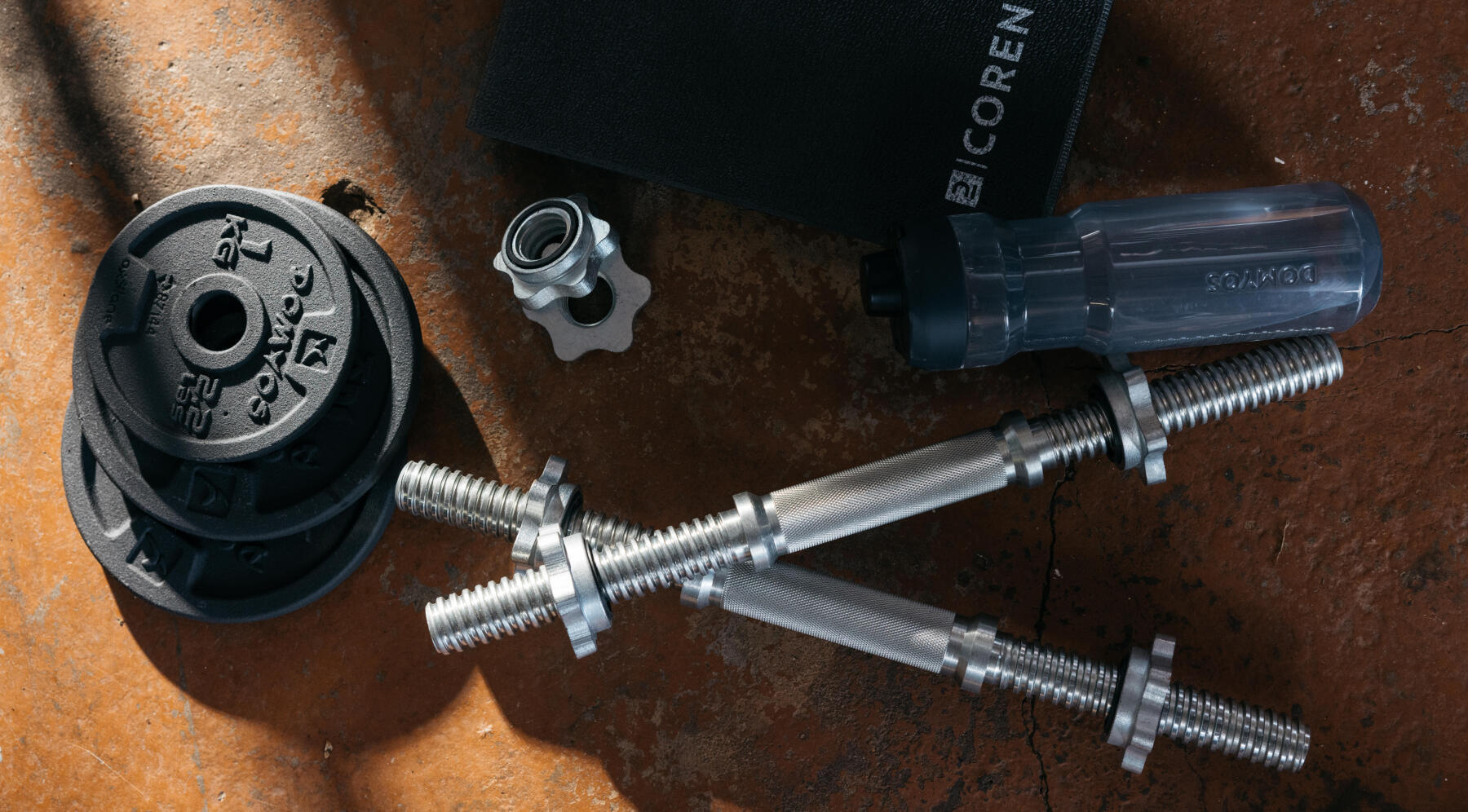 material de treino de musculação