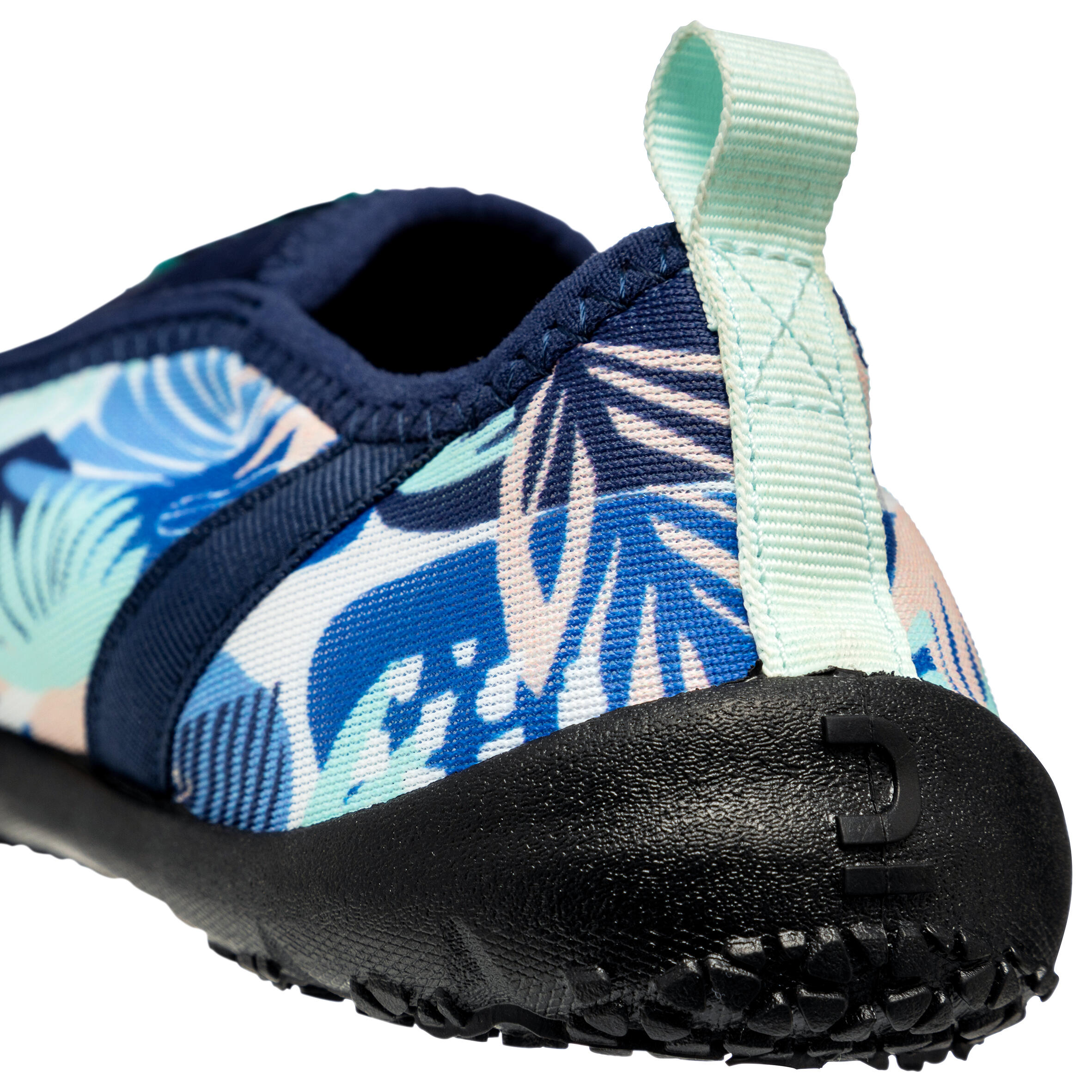 Scarpe acquatiche elastiche Adulto - Aquashoes 120 Leaf suola nera