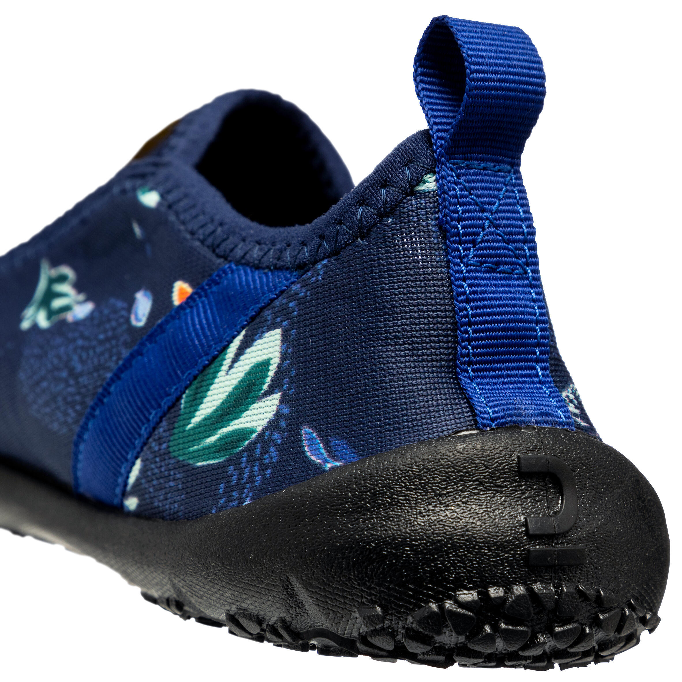 Aquaschuhe Damen/Herren elastisch - 120 Med Sea schwarze Sohlen 5/6