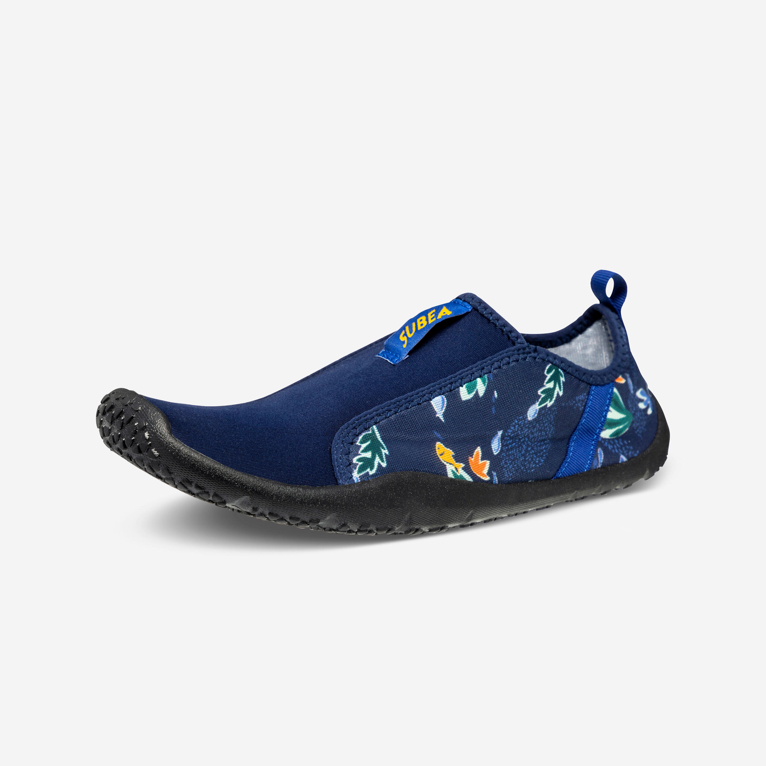 SUBEA Adults elasticated aquashoes - Aquashoes 120 med sea black soles