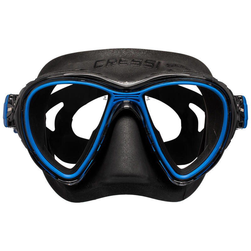Maschera subacquea CRESSI QUANTUM nero-azzurro
