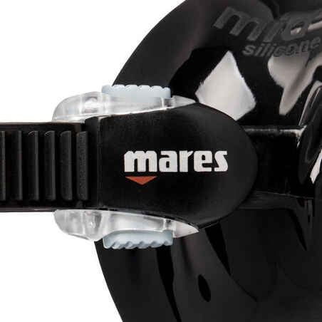 Nardymo kaukė „Mares – X-Vision Mid 2.0“, juoda