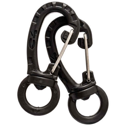 
      KIT 2 NYLON PIVOTING CARABINERS C4 CARBON FOR SPEARFISHING
  