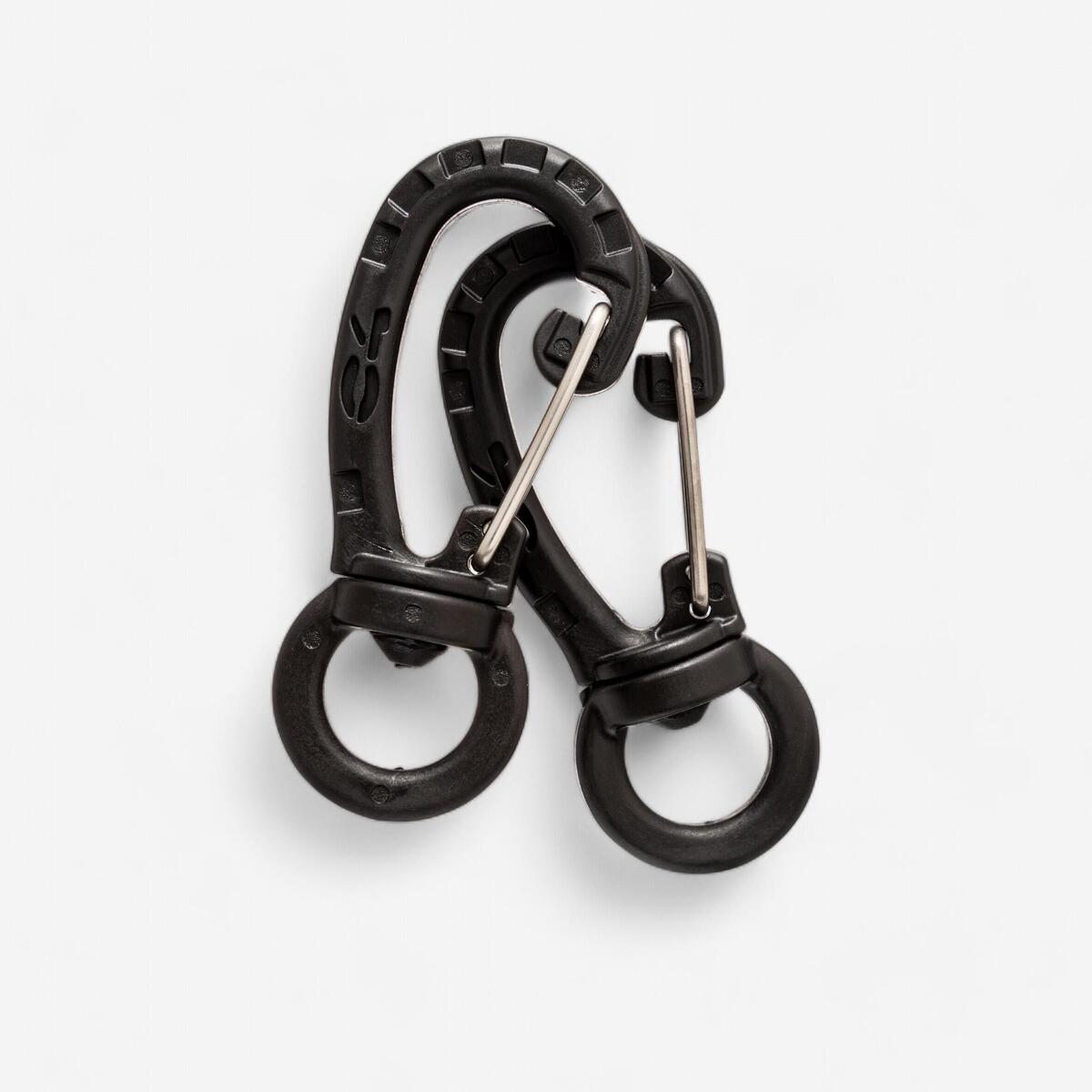 KIT 2 MOUSQUETONS NYLON PIVOTANTS C4 CARBON POUR LA CHASSE SOUS-MARINE