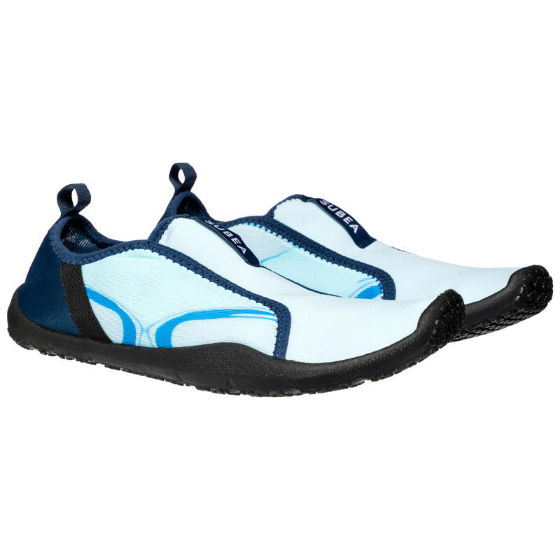 Adult elasticated aquashoes Aquashoes 120 - wave blue