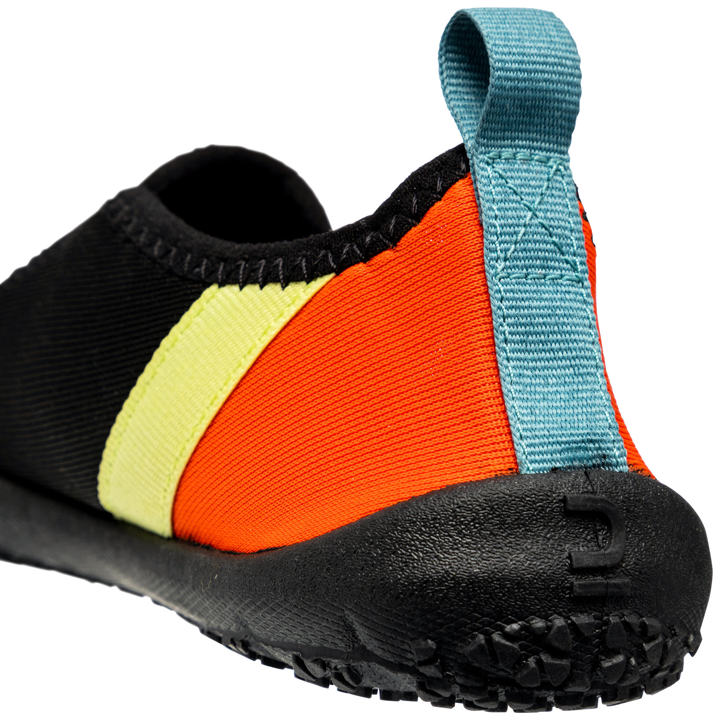 Kid's elasticated aquashoes - Aquashoes 120 black orange 6/7