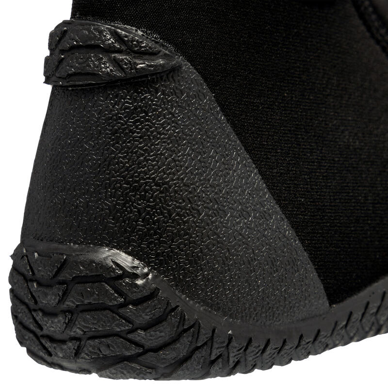 Botins baixos de Mergulho neoprene 3mm - Preto