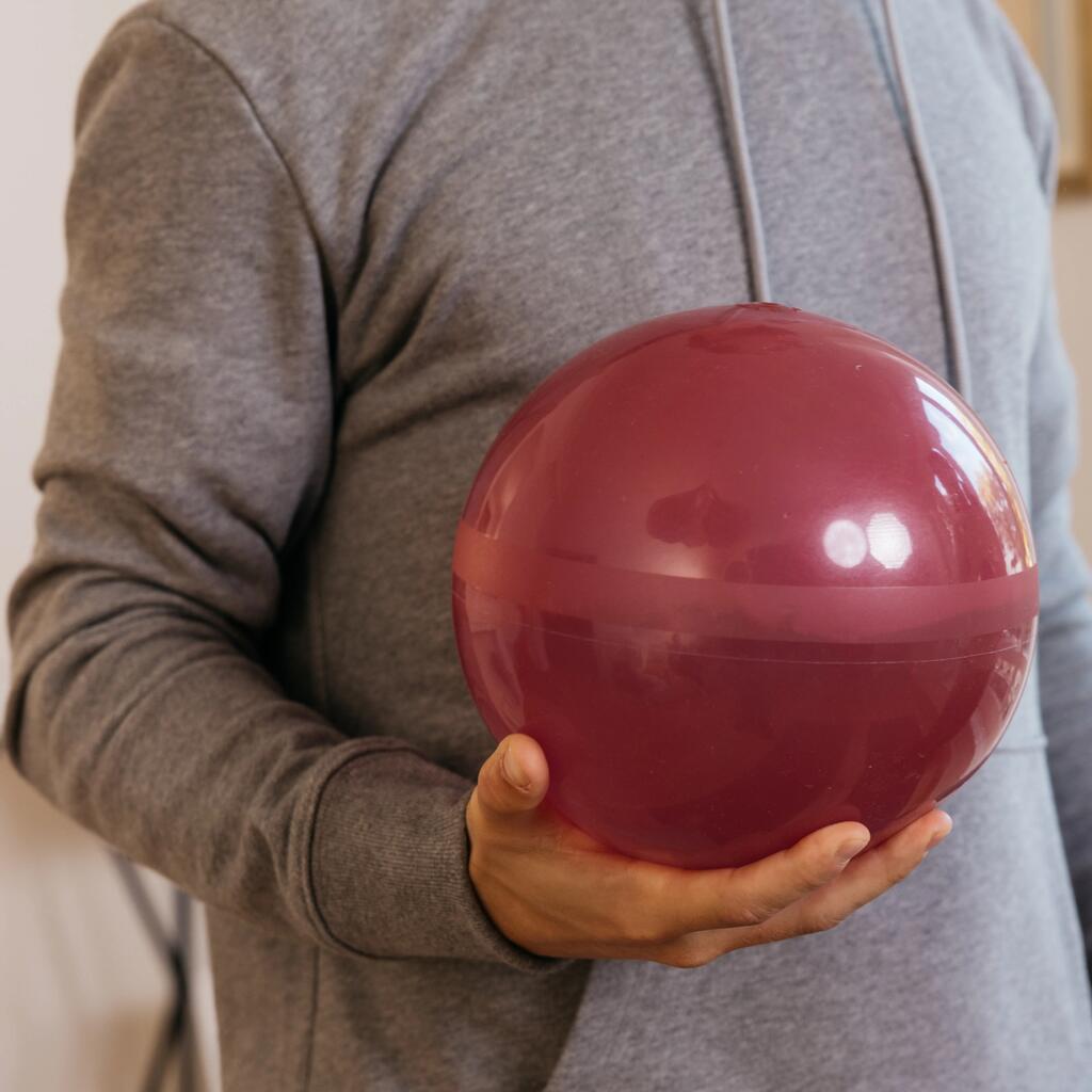 Balón con agua de fitness de 2kg para intensificar los músculos Domyos rosado