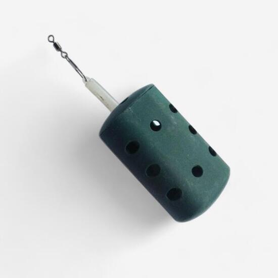 Pasturatore pesca a feeder block end Fonderia Roma Bigattino verde X1