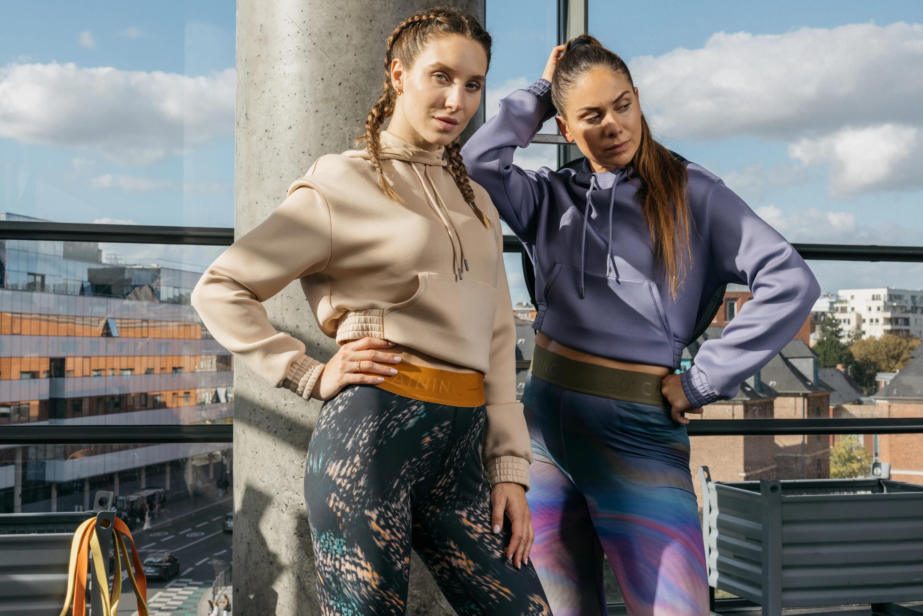 Cardio Fitness Cropped Hoodie - Purple 9/10