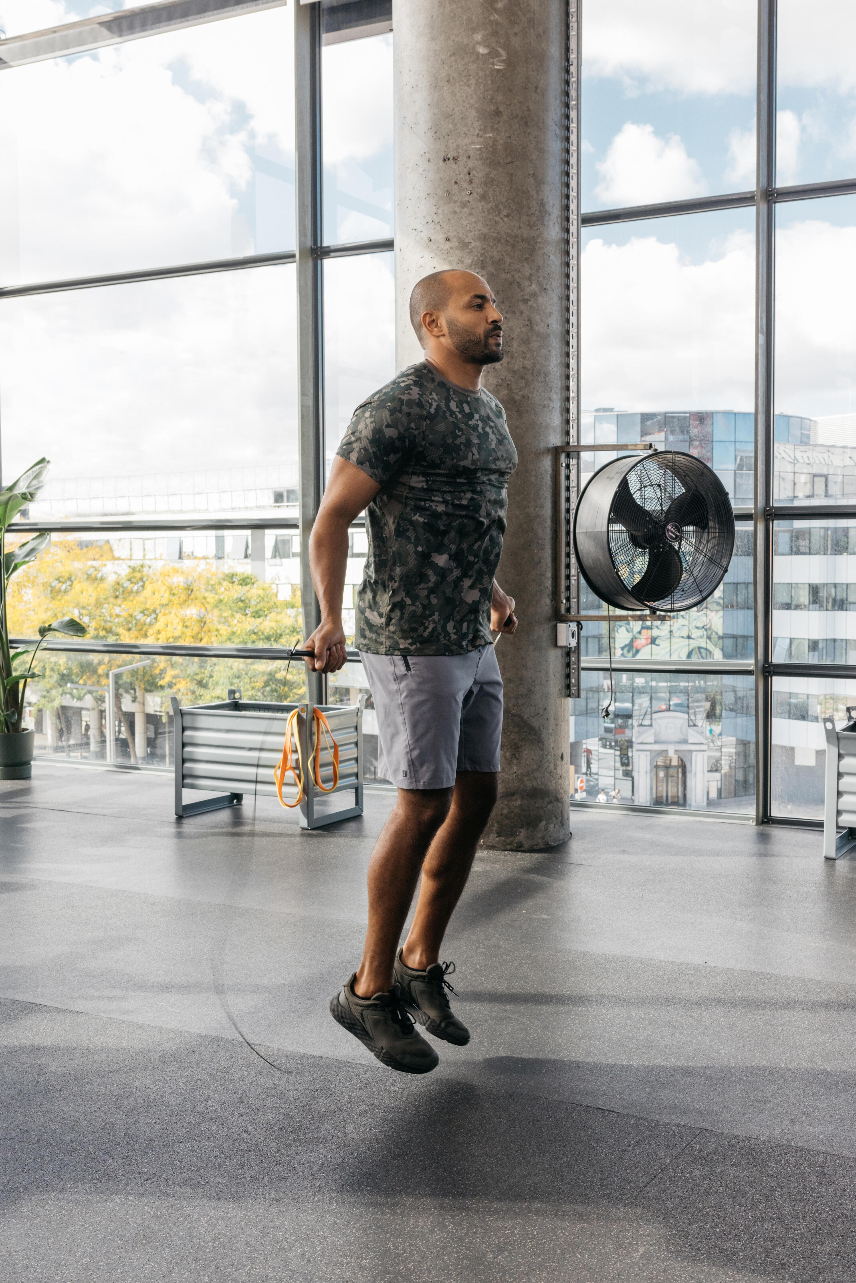 Shorts Herren atmungsaktiv Reißverschlusstaschen - schwarz 7/7