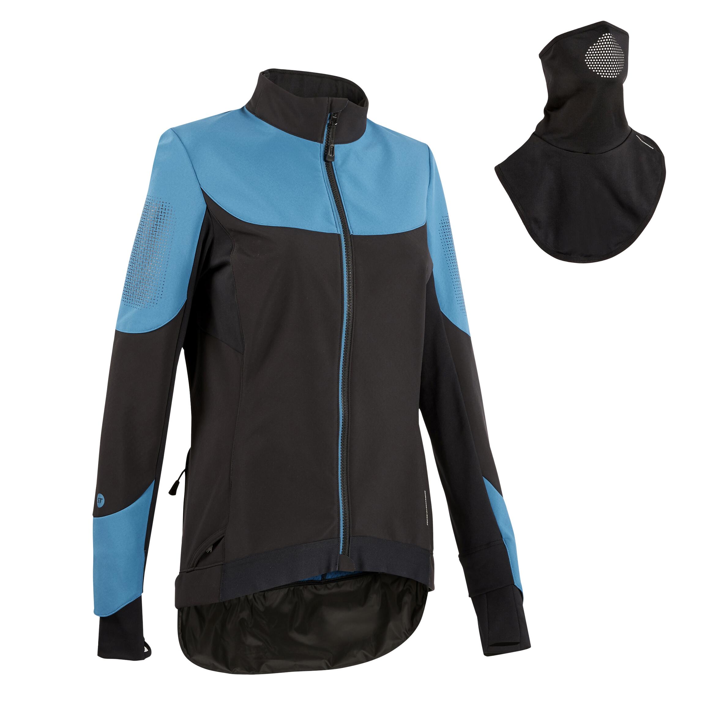 Women's Winter Mountain Bike Jacket - Turquoise/Black 1/19