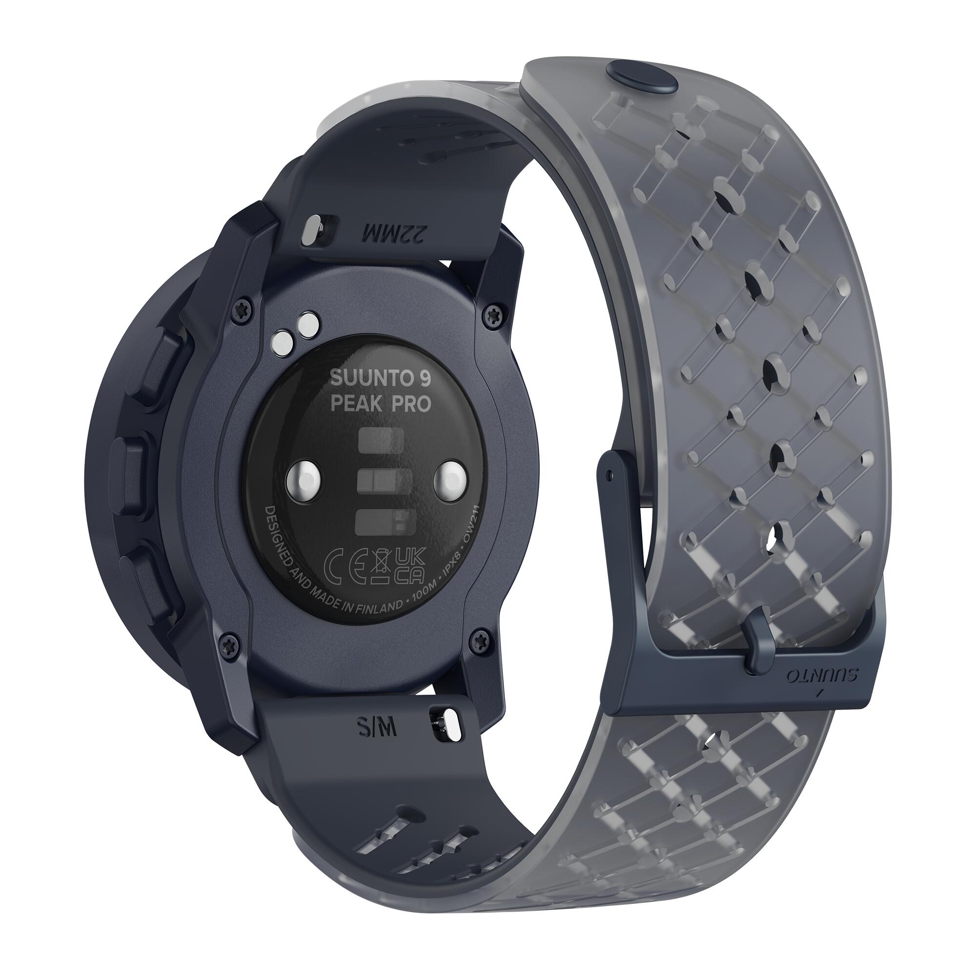 SUUNTO 9 PEAK PRO Men's Women's GPS HRM Multi-sport Watch - OCEAN/BLUE 3/8