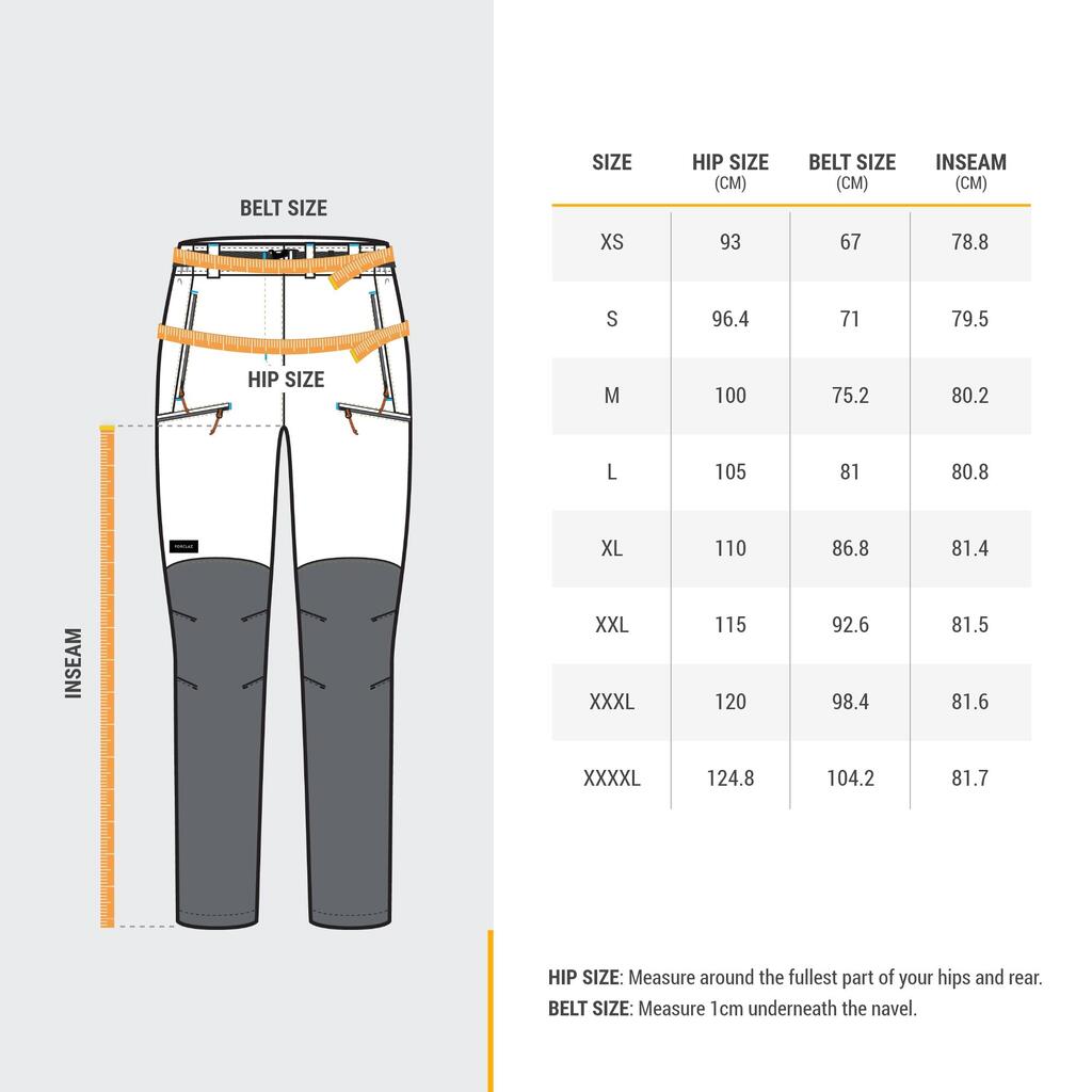 Dámske trekové nohavice MT900 vodoodpudivé bordové
