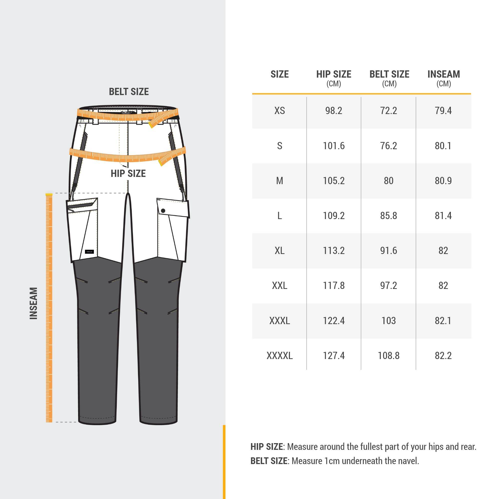 Women Dry Fit Stretchable Water Repellent Trekking Pants Grey - MT500 -  5
