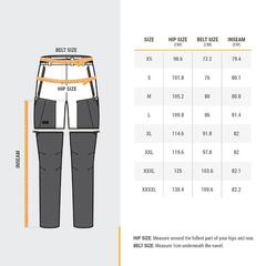 Kadın Modüler Outdoor Trekking Pantolonu - Mavi - MT500_7