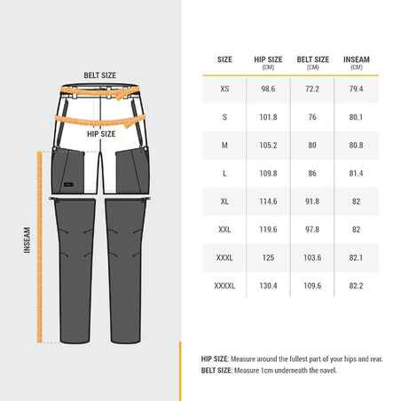 מכנסי טרקים לנשים דגם MT500 בעיצוב 2 ב-1 עם רוכסן לפירוק ולחיבור