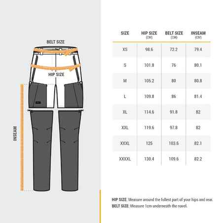 Women's Mountain Trekking 2-in-1 Zip-Off Trousers MT500