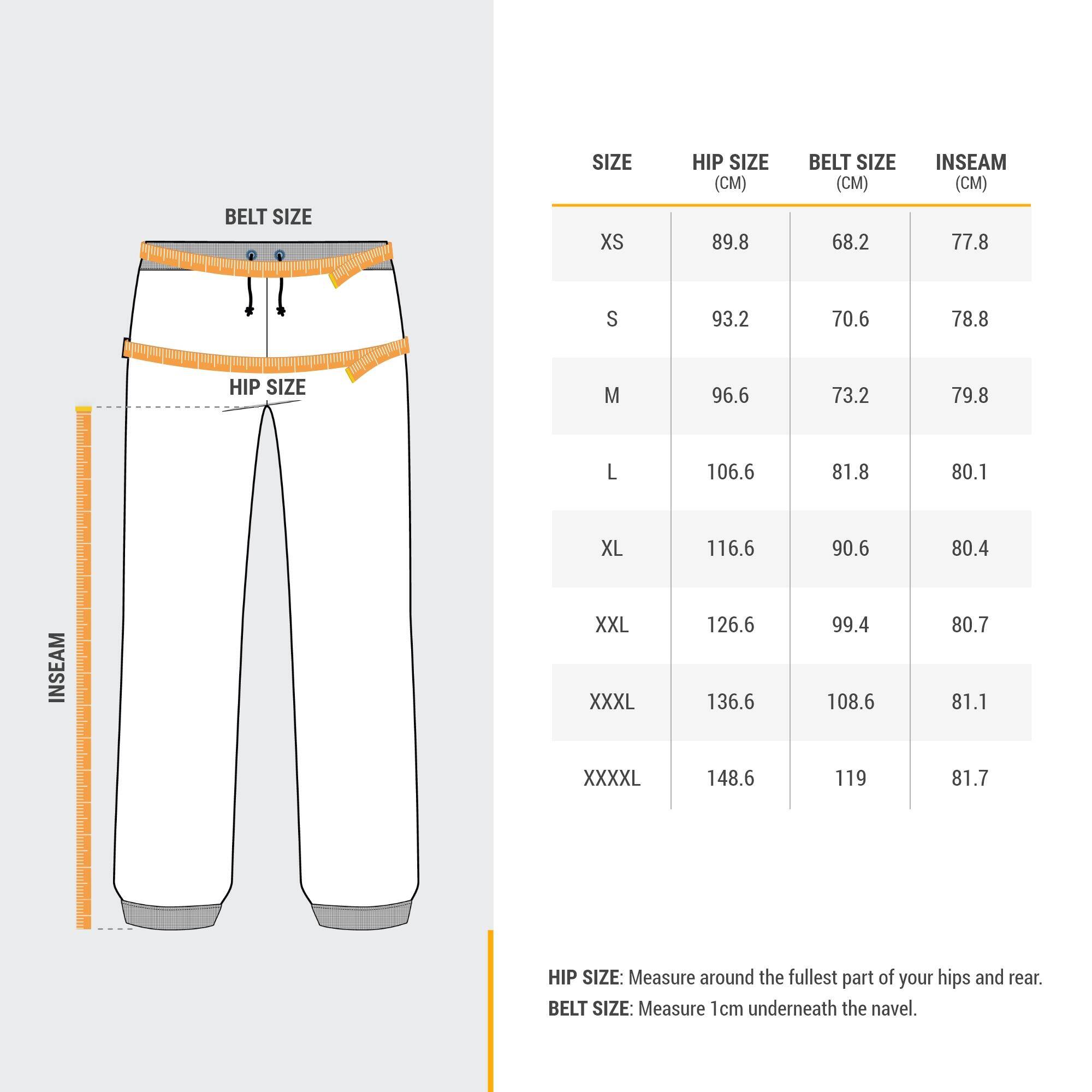 Women Trekking Fleece Tights 100 Black -  3