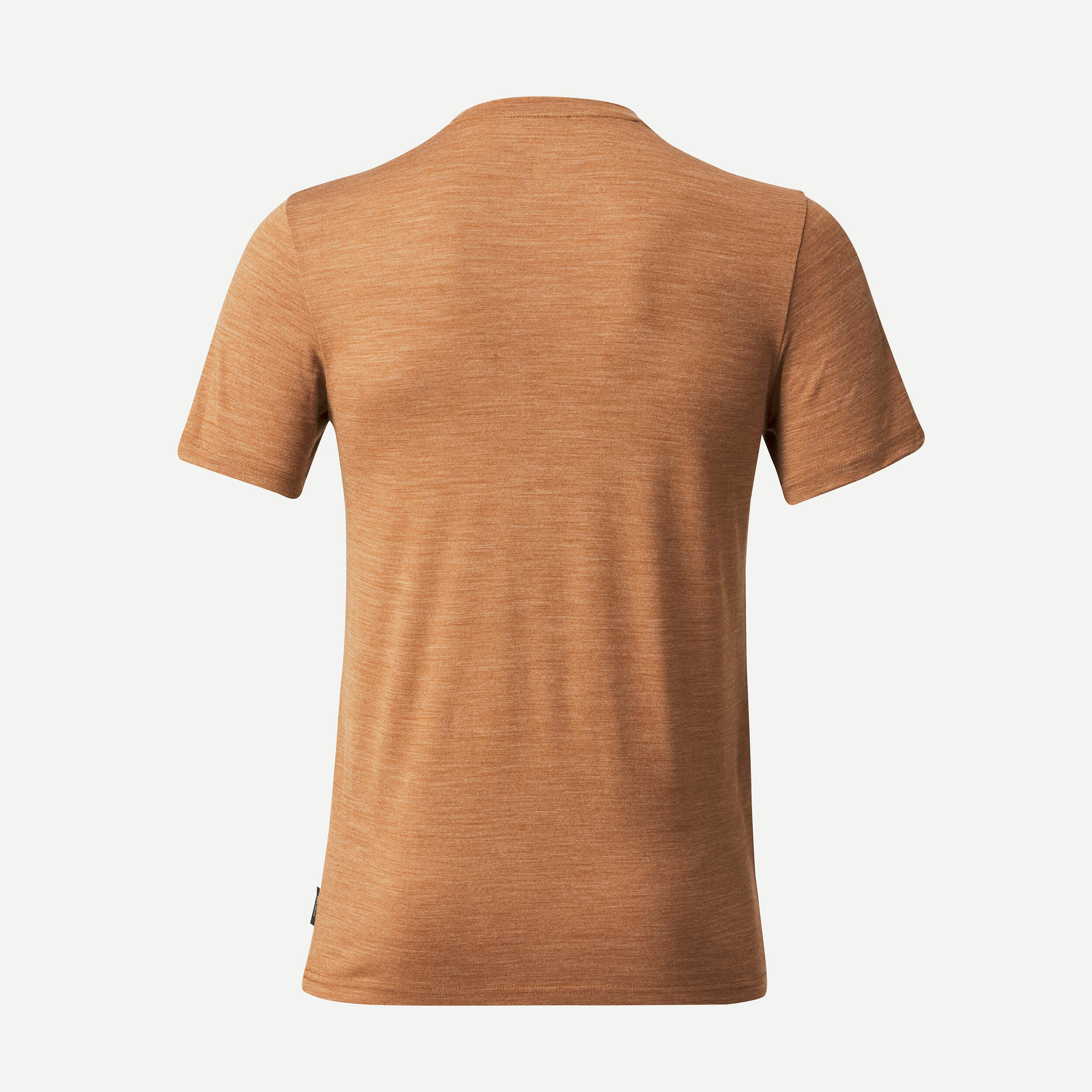 Merinoshirt Herren kurzarm Backpacking - Travel 100 braun  3/6
