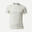 T-shirt lã merino de trekking viagem - TRAVEL 100 branco sujo
